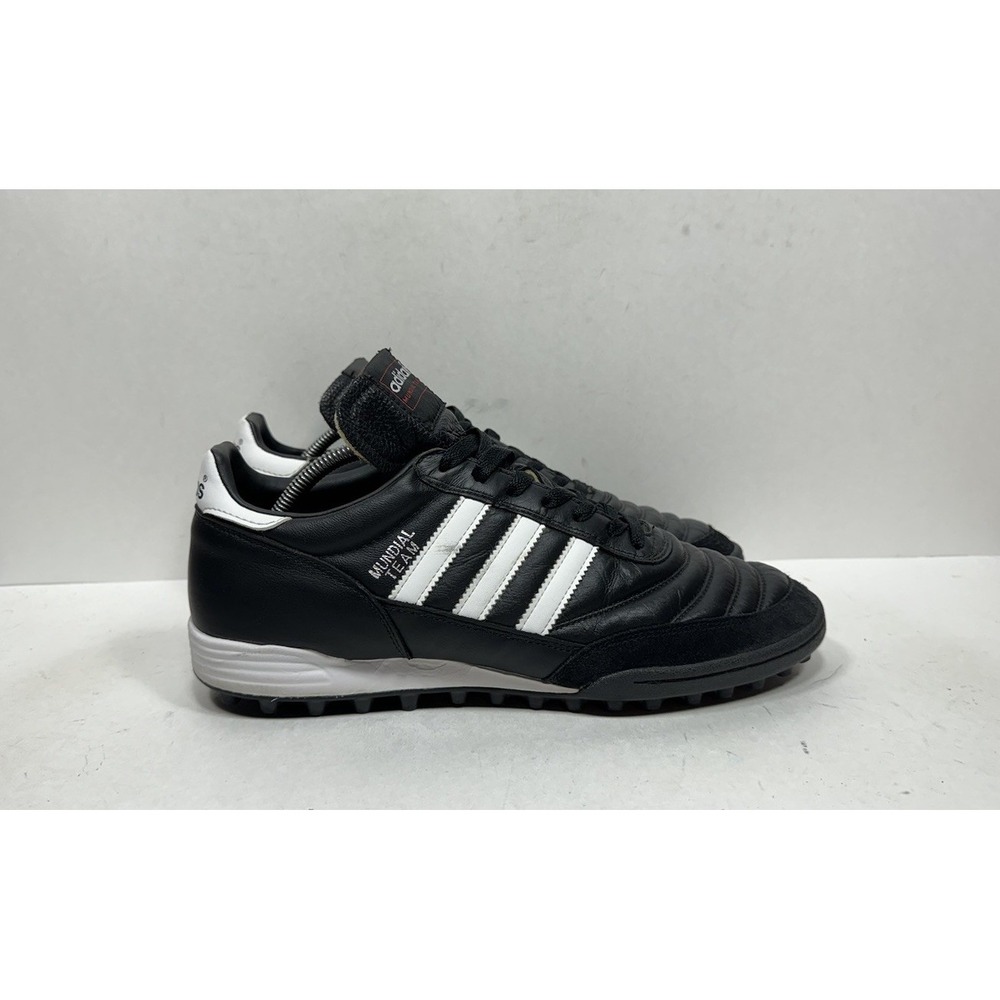 Adidas Mundial Team Turf Soccer Shoes 019228 Black White Leather Men's 11 US